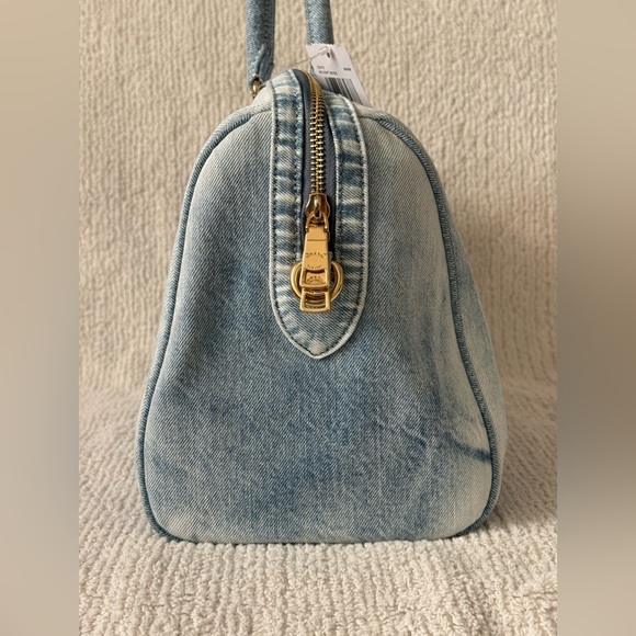 Coach Rowan Large Satchel Bag In Loved Denim - Picture 5 of 7